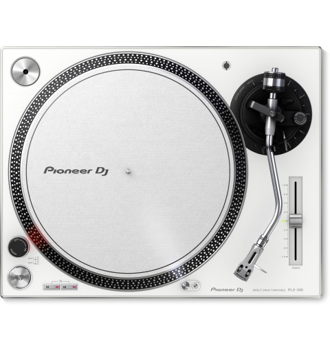 Pioneer DJ PLX-500-W Direct Drive Turntable, bianco