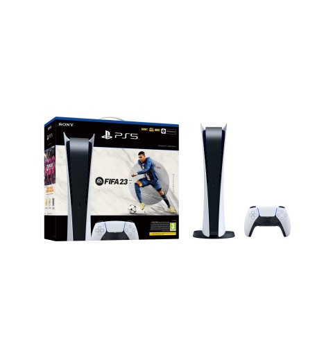 Sony PlayStation 5 + FIFA 23 825 GB Wi-Fi Nero, Bianco
