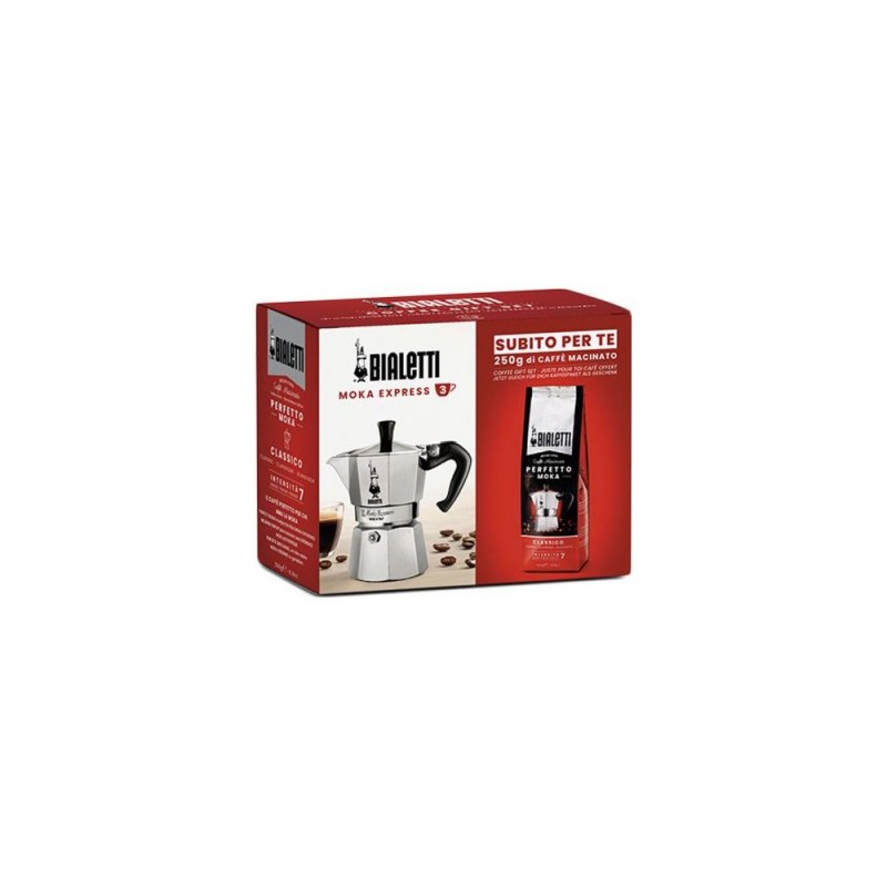 Bialetti Caffettiera 0003544 MOKA EXPRESS RESTYLING con confezione caffe omaggio