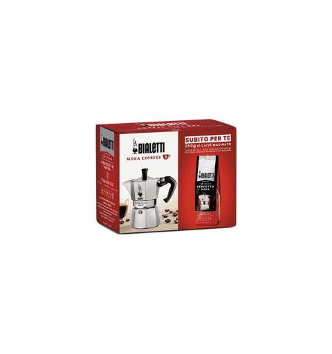 Bialetti Caffettiera 0003544 MOKA EXPRESS RESTYLING con confezione caffe omaggio