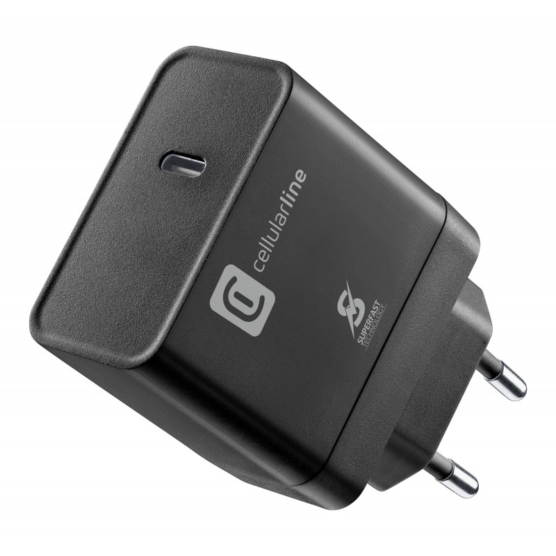 Cellularline Super Fast Charger PD 45W Schwarz Indoor