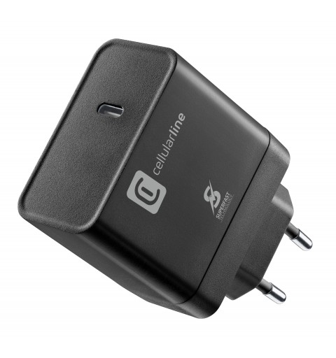 Cellularline Charger Ultra PD 65W Caricabatterie da rete USB-C 65W Nero