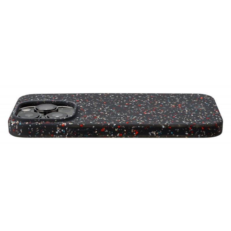 Cellularline Sensation Dots - iPhone 14 Pro Custodia in silicone soft-touch semi-trasparente con effetto macchiettato Nero