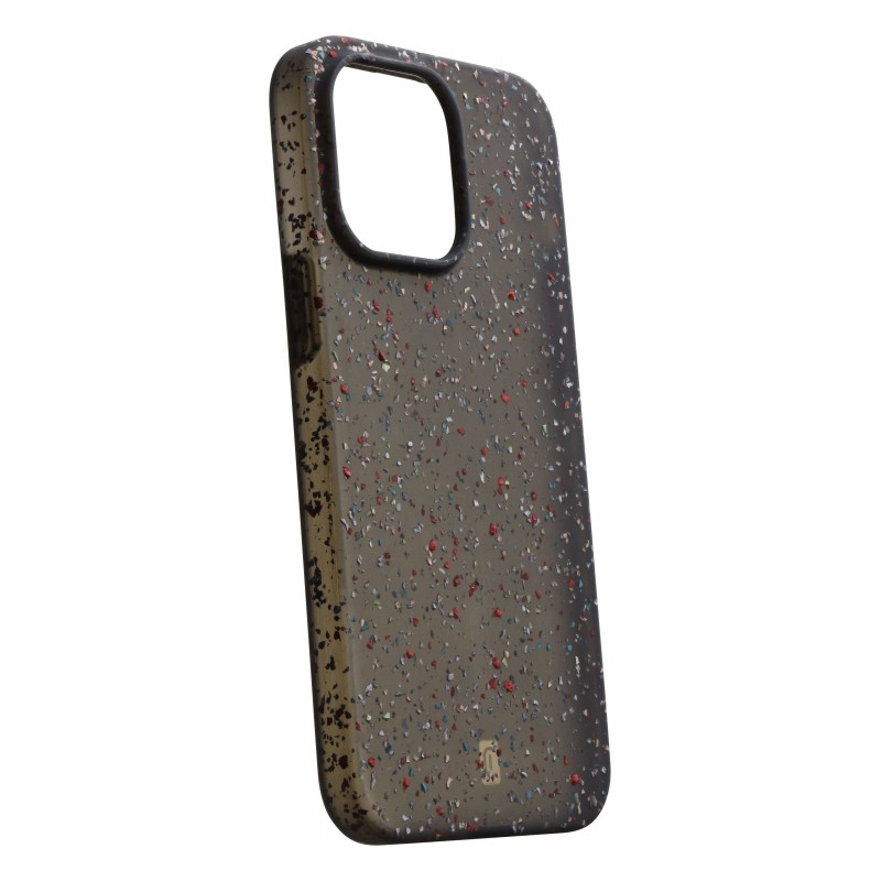 Cellularline Sensation Dots - iPhone 14 Plus Custodia in silicone soft-touch semi-trasparente con effetto macchiettato Nero