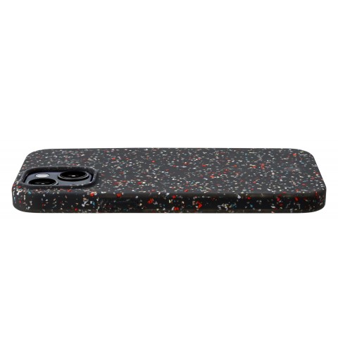 Cellularline Sensation Dots - iPhone 14 Plus Custodia in silicone soft-touch semi-trasparente con effetto macchiettato Nero