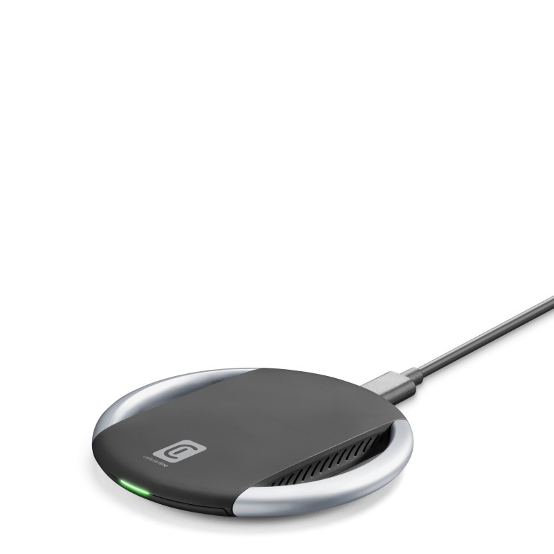 Cellularline Arena 15W Wireless Charger - Apple, Samsung and other Wireless Smartphones Base di ricarica wireless Nero