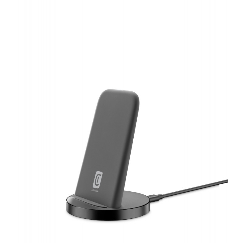 Cellularline Podium Wireless Charger 15W - Apple, Samsung and other Wireless Smartphones Supporto di ricarica wireless Nero