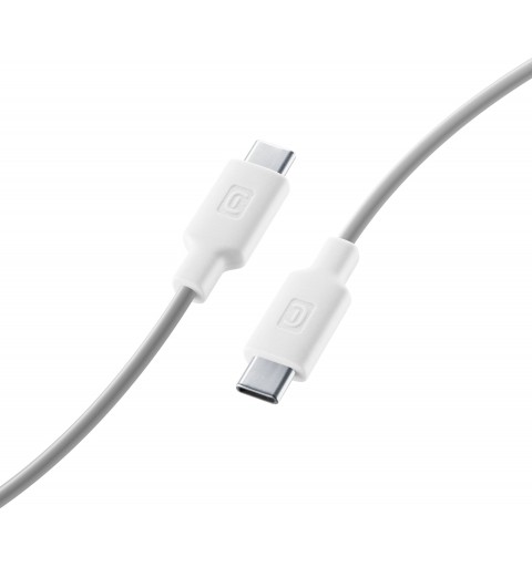 Cellularline Stylecolor Cable 100cm - USB-C to USB-C Cavo colorato da USB-C a USB-C Bianco