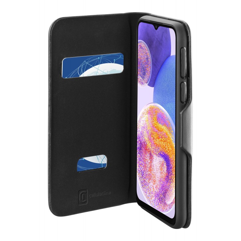 Cellularline Book Clutch coque de protection pour téléphones portables 16,8 cm (6.6") Folio Noir