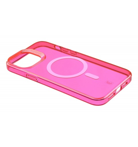Cellularline Gloss Mag - iPhone 14 Custodia con magneti per la ricarica e l’aggancio all’alimentatore MagSafe Rosa