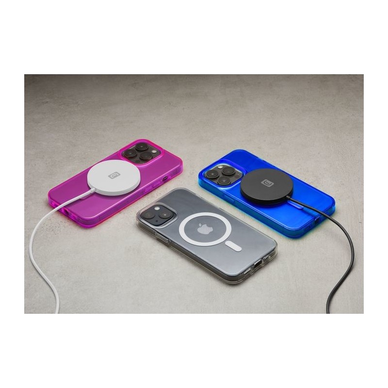 Cellularline Gloss Mag - iPhone 14 Custodia con magneti per la ricarica e l’aggancio all’alimentatore MagSafe Rosa