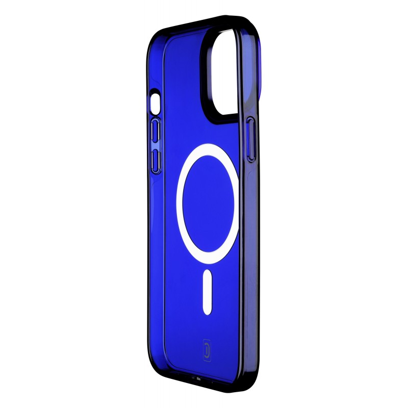 Cellularline Gloss Mag mobile phone case 15.5 cm (6.1") Cover Blue, Transparent, White