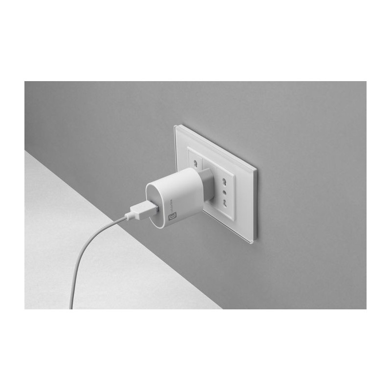Cellularline USB Charger Stylecolor - Universal Caricabatterie da rete 12W colorato Bianco