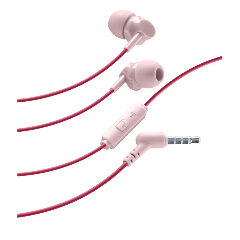 Cellularline Stylecolor Headset Wired In-ear Calls Music Pink