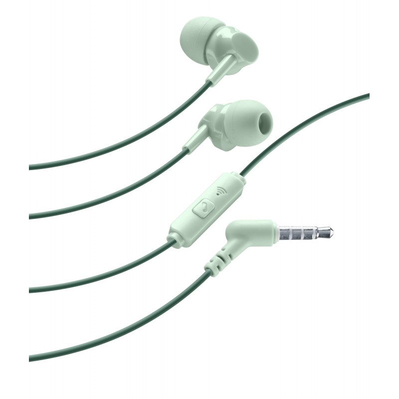 Cellularline Stylecolor Kopfhörer Kabelgebunden im Ohr Anrufe Musik Grün