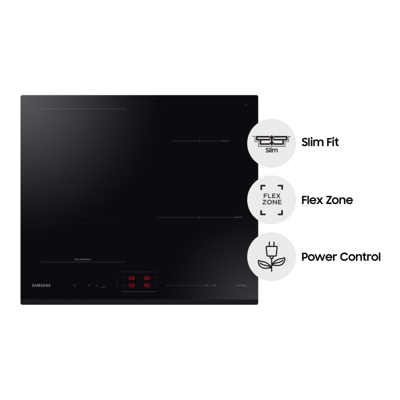 Samsung NZ64B5045GK Negro Integrado 60 cm Con placa de inducción 4 zona(s)