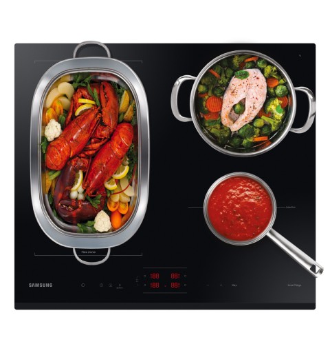 Samsung NZ64B5045GK Schwarz Integriert 60 cm Zonen-Induktionskochfeld 4 Zone(n)
