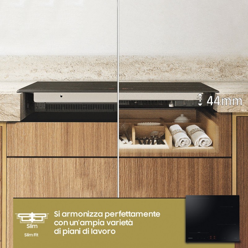 Samsung NZ64B5045GK Negro Integrado 60 cm Con placa de inducción 4 zona(s)