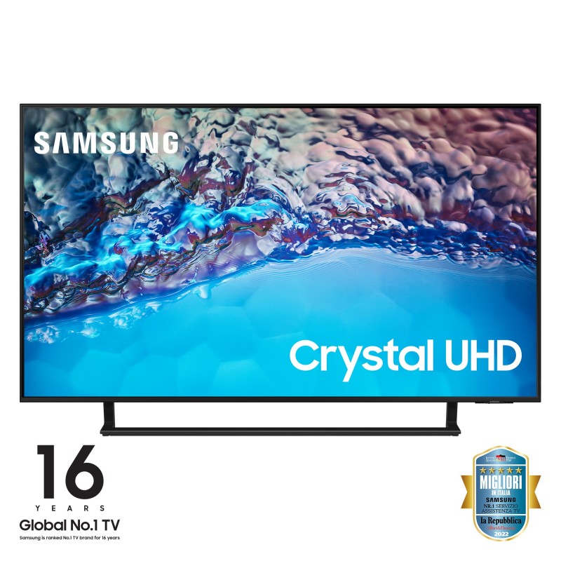 Samsung Series 8 TV Crystal UHD 4K 50” UE50BU8570 Smart TV Wi-Fi Black 2022, Ultra sottile, Colori reali, Gaming mode, Suono