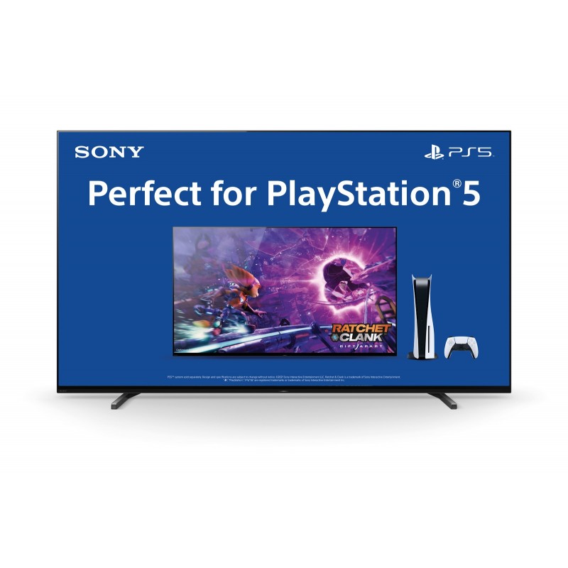 Sony BRAVIA XR-55A80J - Smart TV OLED 55 pollici, 4K ultra HD, HDR, con Google TV, Perfect for PlayStation™ 5 (Nero, Modello