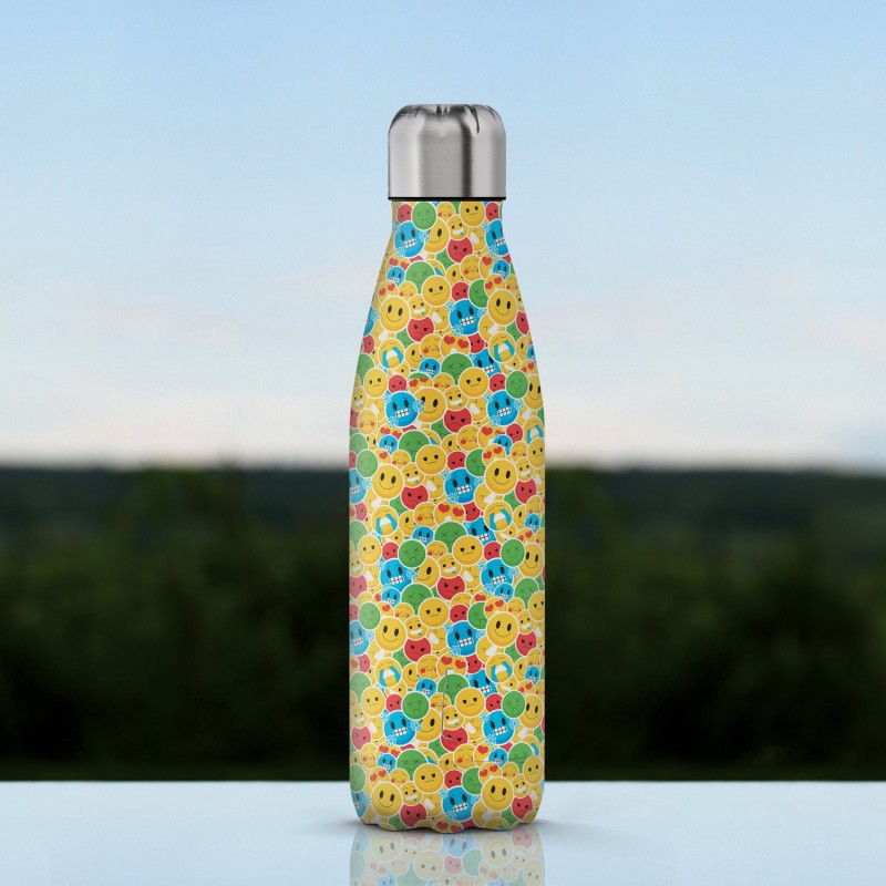 The Steel Bottle Smile Uso diario 500 ml Acero inoxidable Multicolor