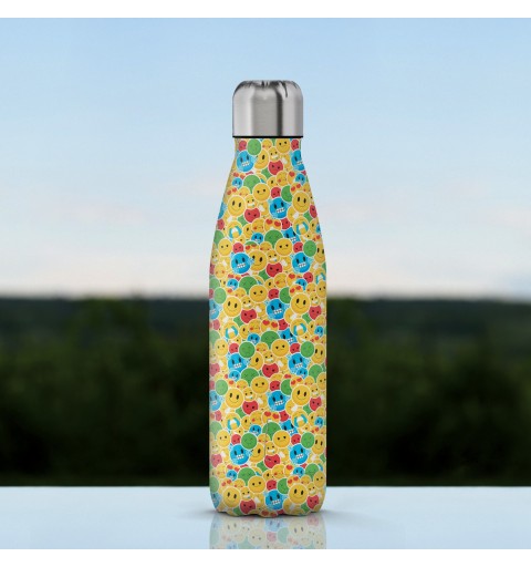 The Steel Bottle Smile Uso diario 500 ml Acero inoxidable Multicolor