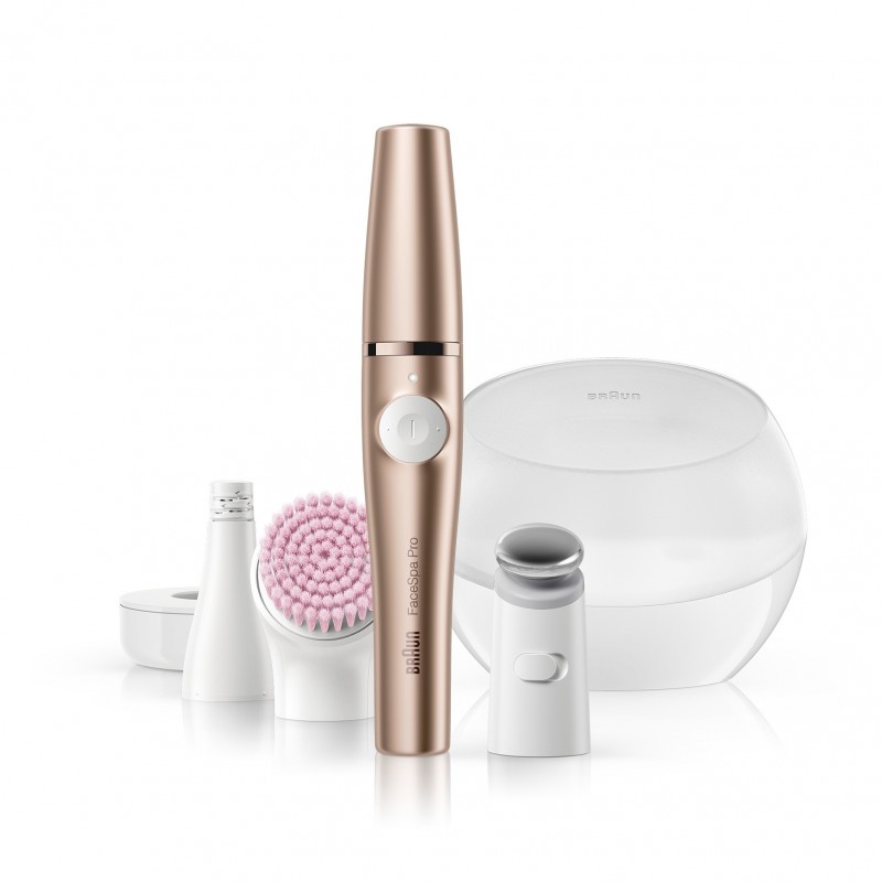 Braun FaceSpa Pro 921 10 Pinzette Bronze, Weiß