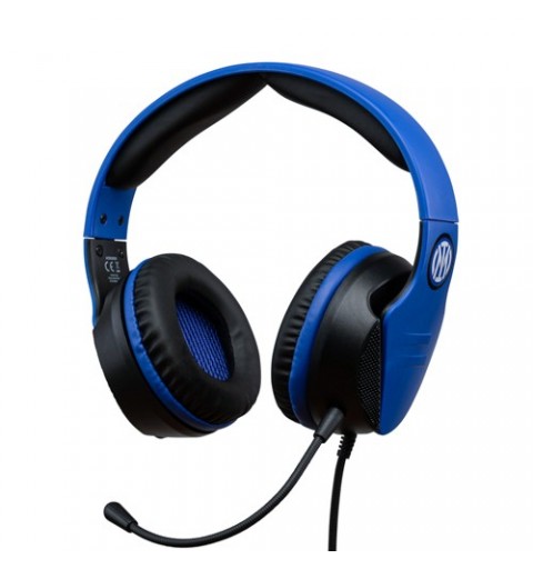 Qubick ACMU0056 écouteur casque Avec fil Arceau Jouer Noir, Bleu