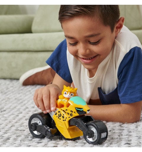 PAW Patrol , Cat Pack, Moto transformable de Wild Cat avec figurine articulée à collectionner, à partir de 3 ans
