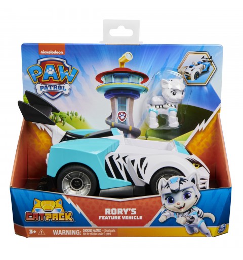 PAW Patrol , Cat Pack, Rory’s Transforming Toy Car with Collectible Action Figure, Kids Toys for Ages 3 and up