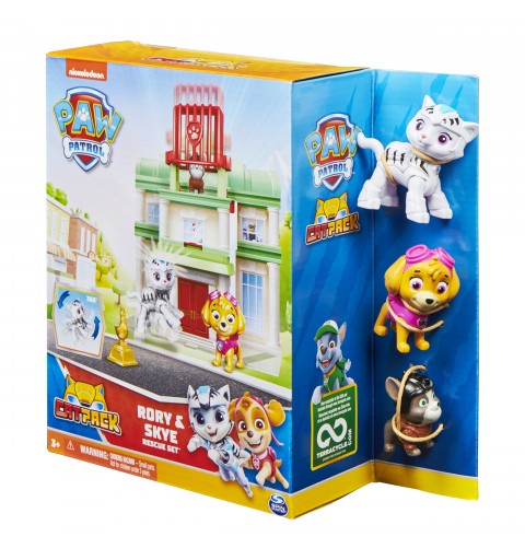 PAW Patrol , Set Gioco Cat Pack, Set a sorpresa con personaggi (Leo e Marshall o Rory e Skye), giocattoli per bambini dai 3