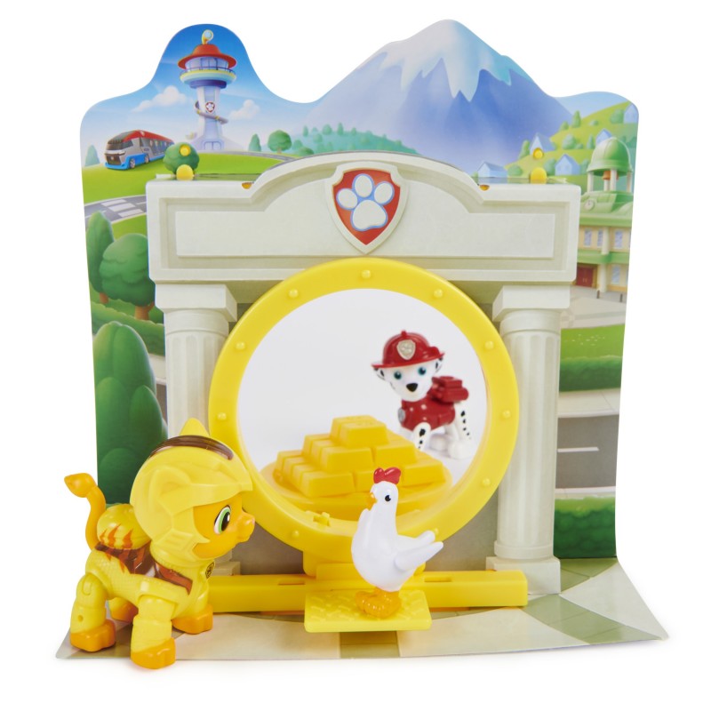 PAW Patrol , Set Gioco Cat Pack, Set a sorpresa con personaggi (Leo e Marshall o Rory e Skye), giocattoli per bambini dai 3