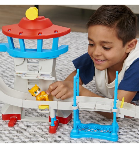 PAW Patrol , Cat Pack, Coffret Tour de contrôle de la Grande Vallée, avec 2 figurines, à partir de 3 ans