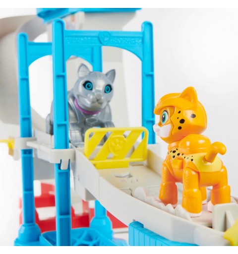 PAW Patrol , Cat Pack, Coffret Tour de contrôle de la Grande Vallée, avec 2 figurines, à partir de 3 ans