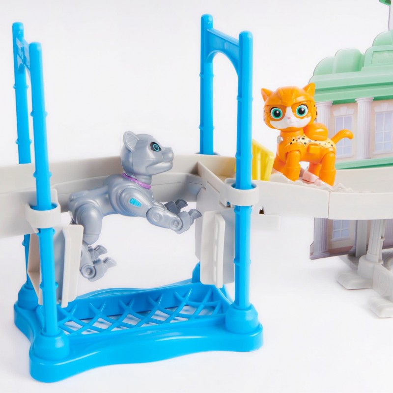 PAW Patrol , Cat Pack, Coffret Tour de contrôle de la Grande Vallée, avec 2 figurines, à partir de 3 ans