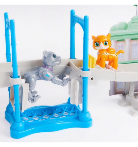 PAW Patrol , Cat Pack, Coffret Tour de contrôle de la Grande Vallée, avec 2 figurines, à partir de 3 ans
