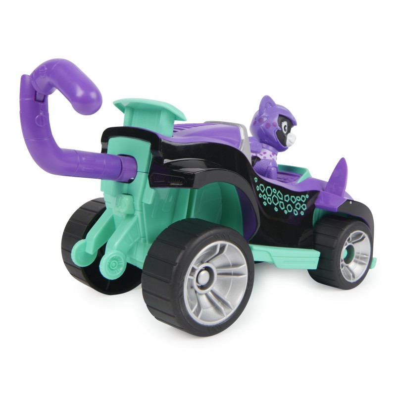 PAW Patrol | Veicolo Cat Pack del personaggio Shade | Veicolo con trasformazione con personaggio Cat Pack | Giochi per bambini