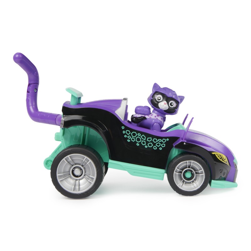 PAW Patrol | Veicolo Cat Pack del personaggio Shade | Veicolo con trasformazione con personaggio Cat Pack | Giochi per bambini