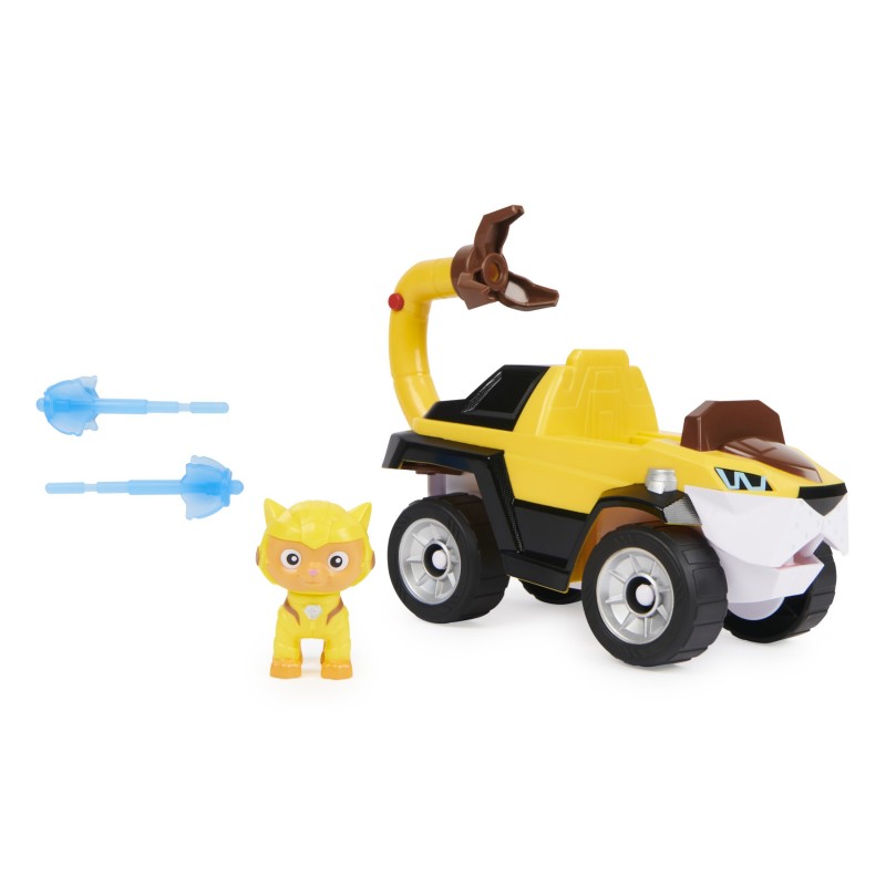 PAW Patrol | Veicolo Cat Pack del personaggio Leo | Veicolo con trasformazione con personaggio Cat Pack | Giochi per bambini