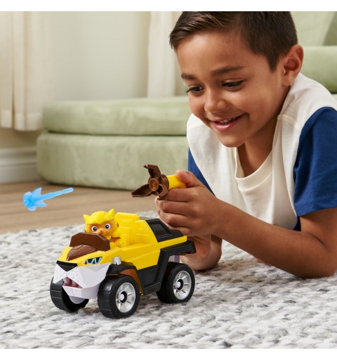 PAW Patrol , Cat Pack, Voiture transformable de Leo avec figurine articulée à collectionner, à partir de 3 ans