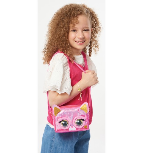 Purse Pets LES MÉTALLIQUES - BULLDOG FRANÇAIS - COMPAGNON INTERACTIF FORMAT SAC À MAIN - Animal Interactif Style Métallique Qui