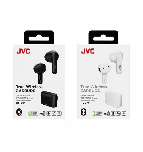 JVC HA-A3T Auricolare True Wireless Stereo (TWS) In-ear Musica e Chiamate Bluetooth Nero