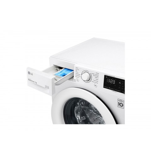 LG F2WV3S7N3E machine à laver Charge avant 7 kg 1200 tr min D Blanc