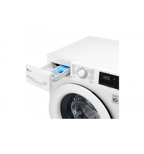 LG F2WV3S7N3E Waschmaschine Frontlader 7 kg 1200 RPM D Weiß