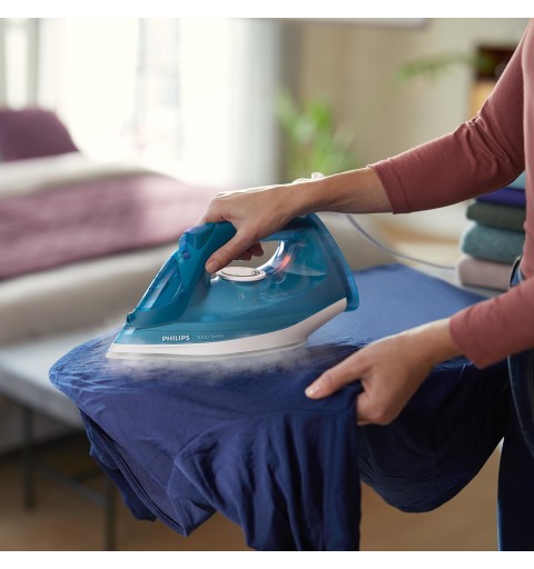 Philips 3000 series DST3040 70 iron Steam iron Ceramic soleplate 2400 W Blue