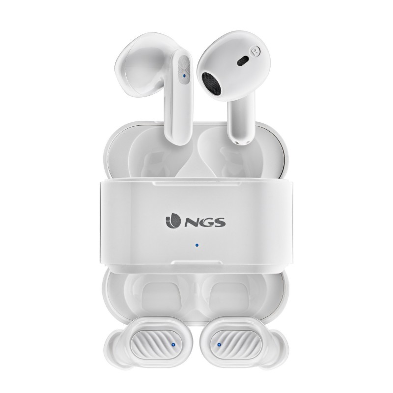 NGS ARTICA DUO Cuffie Wireless In-ear Musica e Chiamate Bluetooth Bianco