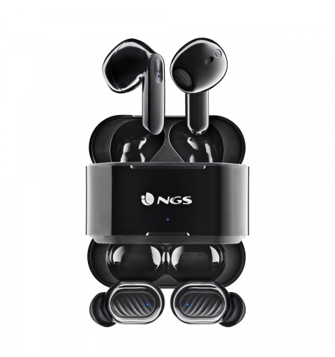 NGS ARTICA DUO Cuffie Wireless In-ear Musica e Chiamate Bluetooth Nero