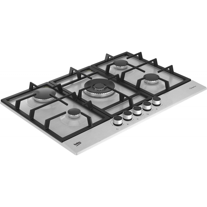 Beko HIAW75225SXE Stainless steel Built-in 75 cm Gas 5 zone(s)