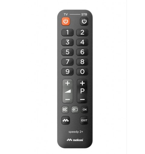 Meliconi Speedy 2+ telecomando IR Wireless TV, Sintonizzatore TV, Set-top box TV Pulsanti