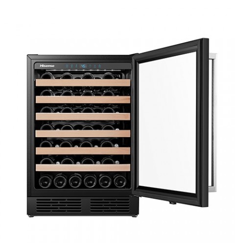 Hisense RW18W4NWLGF cantina vino Cantinetta vino con compressore Libera installazione Nero 54 bottiglia bottiglie